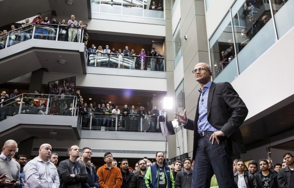 Microsoft 新上任行政總裁 Satya Nadella，發表了公司的 Big Data 新戰略。