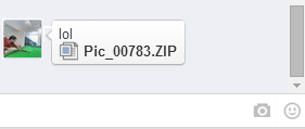 病毒透過 Facebook 信息以 ZIP 檔案形式以類似於圖片的檔名誘引用戶下載