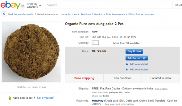 cow-dung-india-ebay