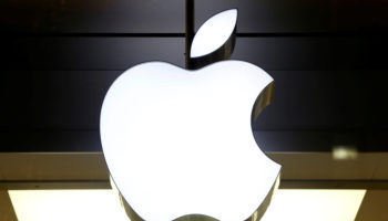 Logo of Apple is seen at a store in Zurich