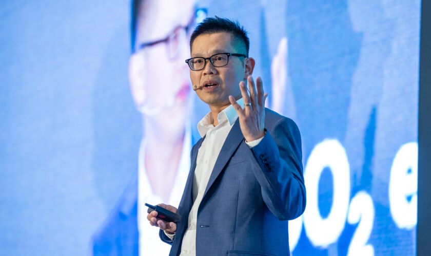 01_Jonathan Chiu, President of Schneider Electric Hong Kong, delivered the Opening Keynote on “Digital x Electric_ Turbocharging Hong Kong’s Sustainability Agenda”.