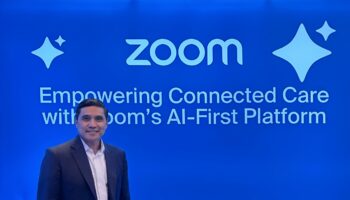 Zoom 專注連結照護與 AI 平台的企業形象照片.