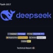 DeepSeek V4.1 Flash軟件界面,展示多個功能模塊和技術報告.