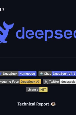 DeepSeek V4.1 Flash軟件界面，展示多個功能模塊和技術報告.