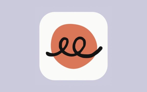 簡約設計的科技應用圖標，圓形背景與流線型元素.