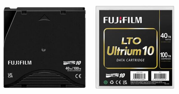富士康優越資料卡盒裝U LTO10 Fujifilm LTO Ultrium 10 資料磁帶 40TB Net/100TB 壓縮.
