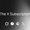 The X Subscription logo with icons on a dark background.