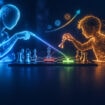 人工智能與人類進行象棋對弈，展現科技與智慧的結合.