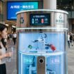 智能回收站展示多種可回收物品，促進環保與資源循環.