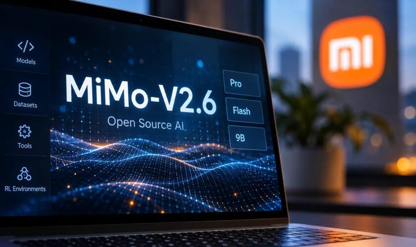 展示MiMo-V2.6-Pro開源AI平台界面,支持多智能體協作與Token上下文.